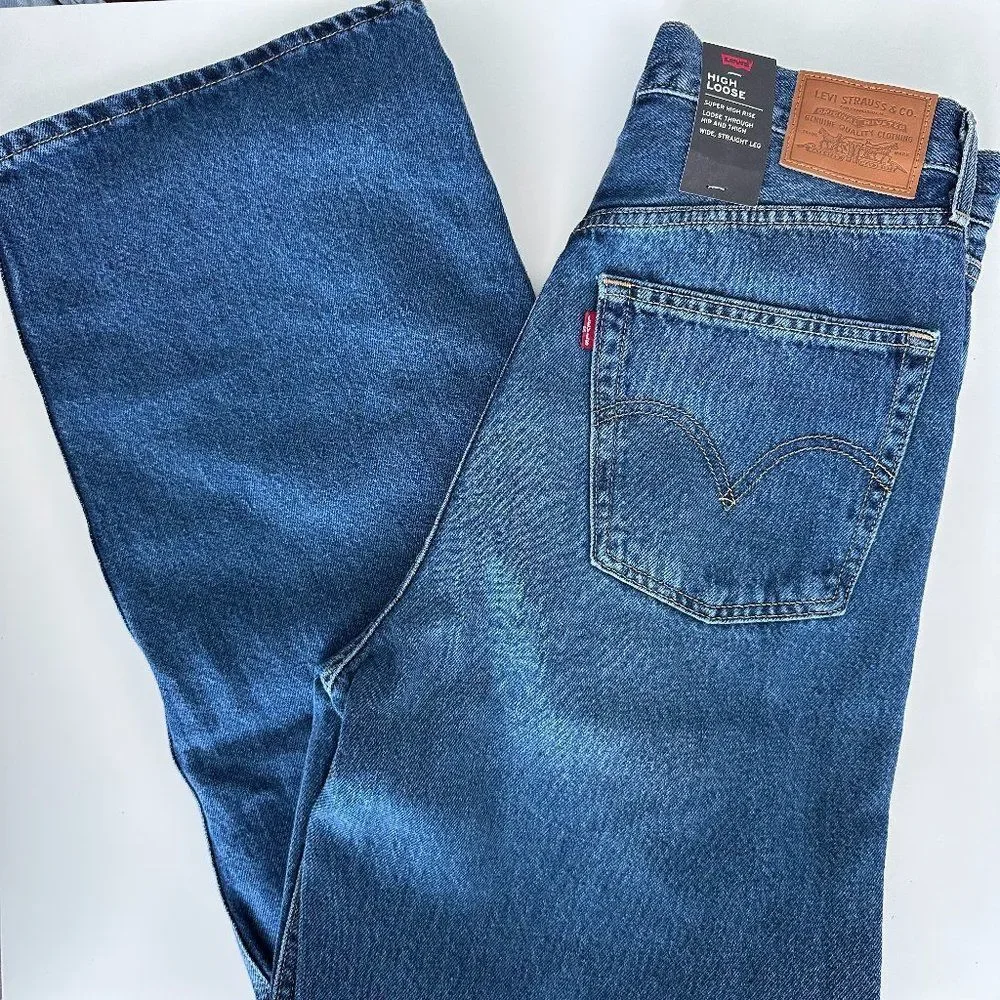 NWT Levi's high waist wide leg jeans - Picture 8 of 9